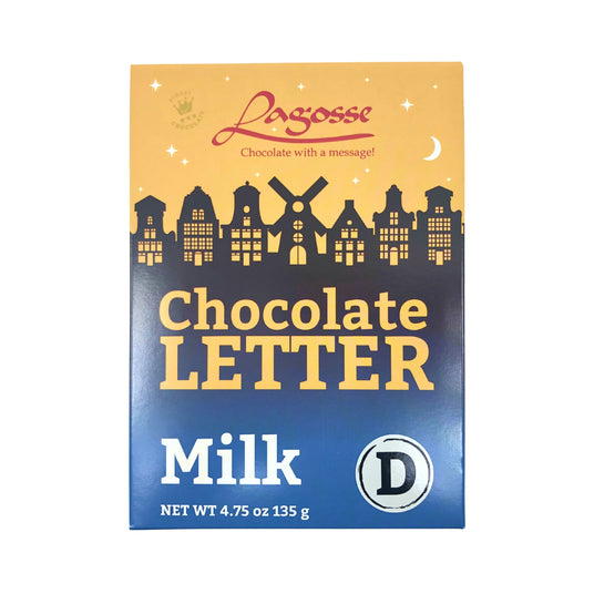 Lagosse Large Milk D Chocolate Letter 4.7oz