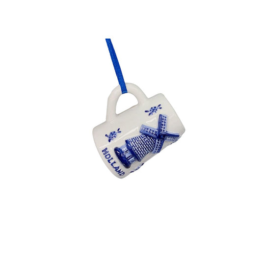 Ceramic Delft Mug Ornament