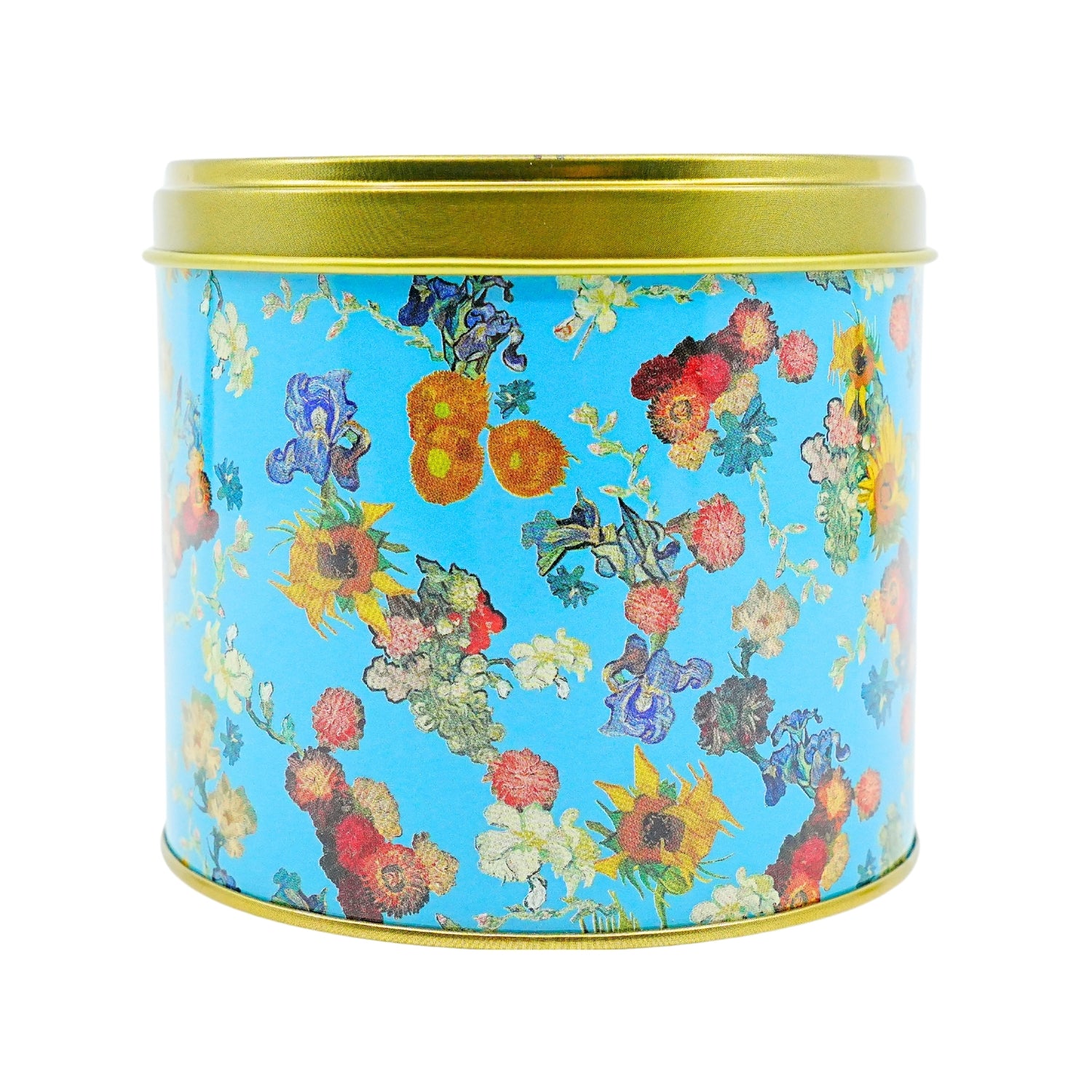 Van Gogh Flower Bouquet Stroopwafel tin with Stroopwafels