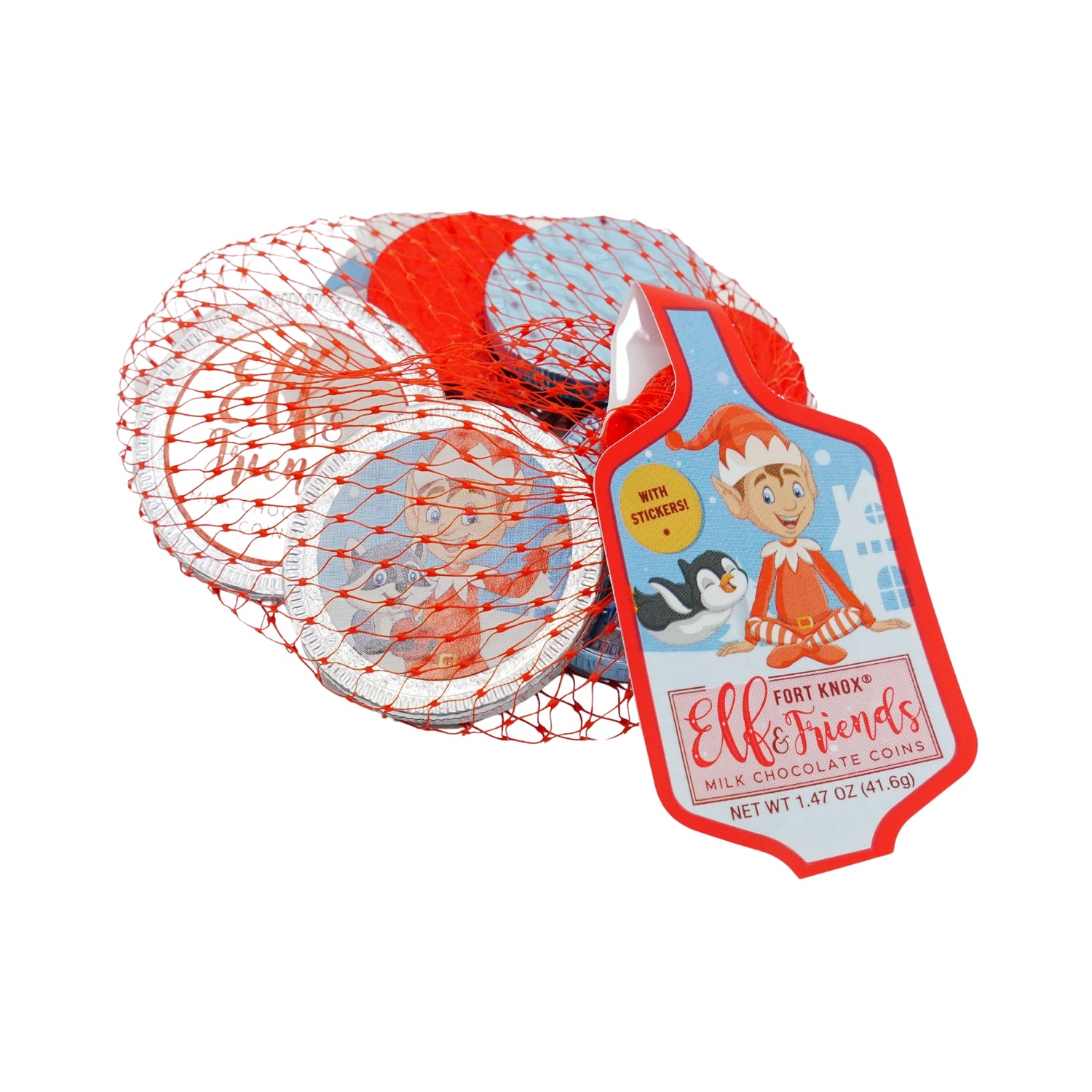 Fort Knox Elf & Friends Foil coins  1.47 oz mesh bag