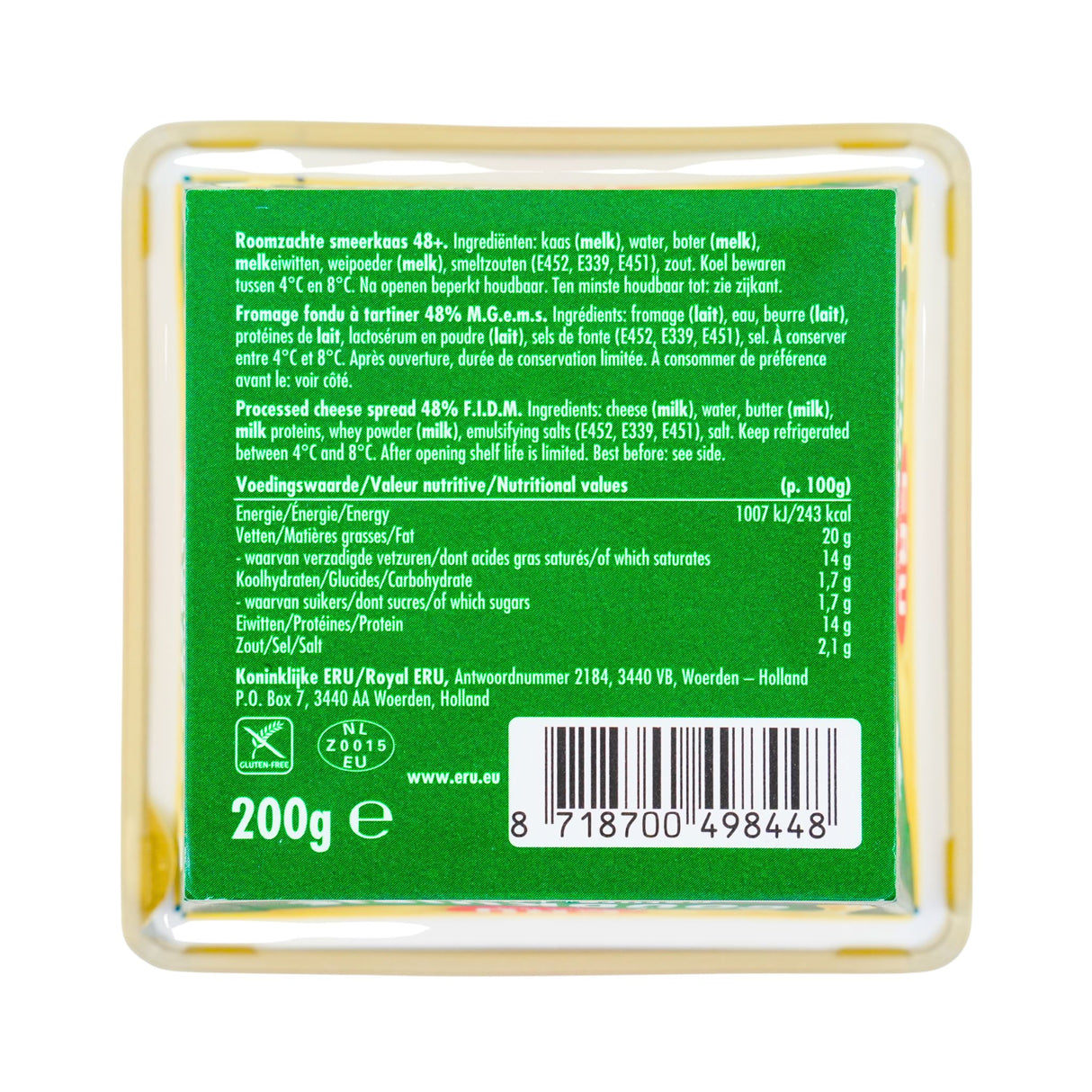 Eru Gouda Cheese Spread 7 oz (200 gram) cup