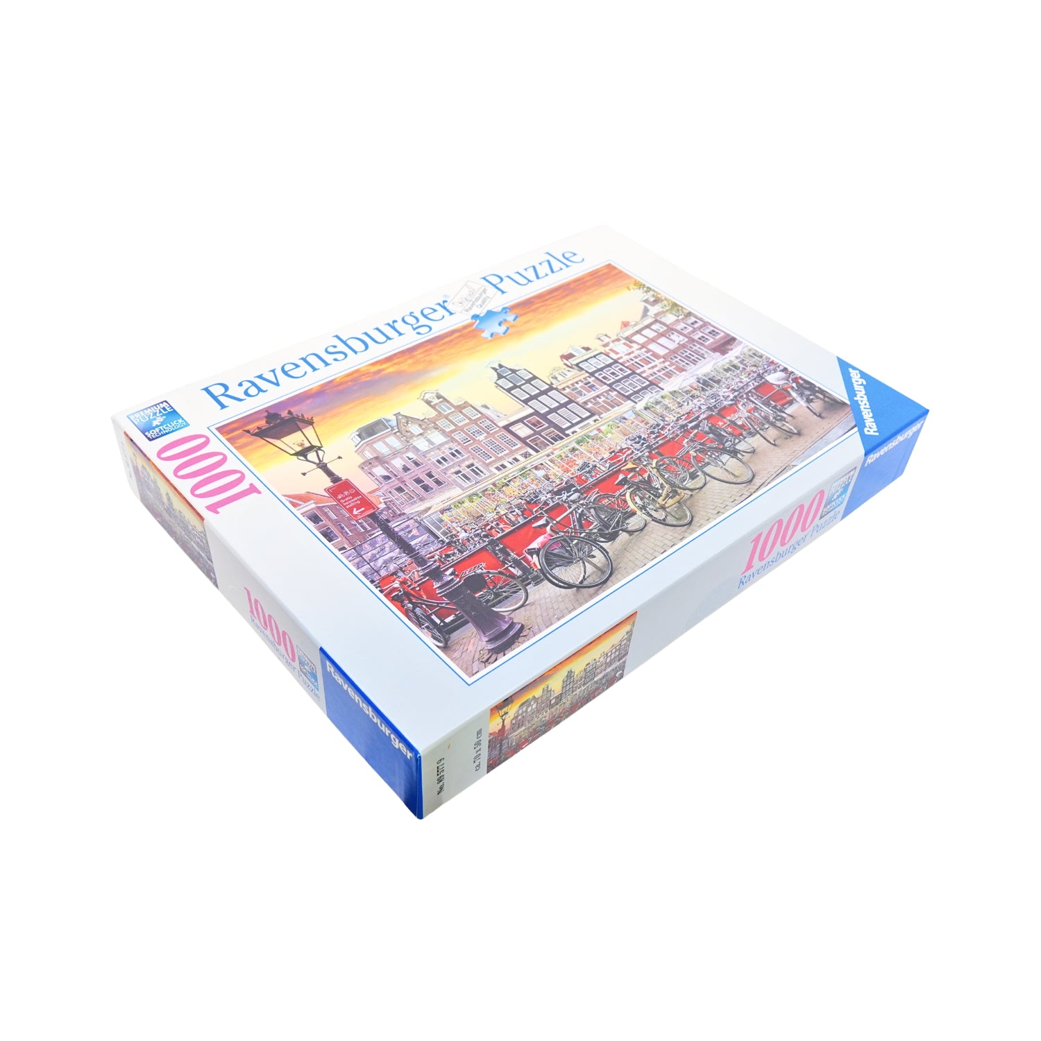 Puzzle  Ravensburger Bikes on Amsterdam Canal 1000 pc