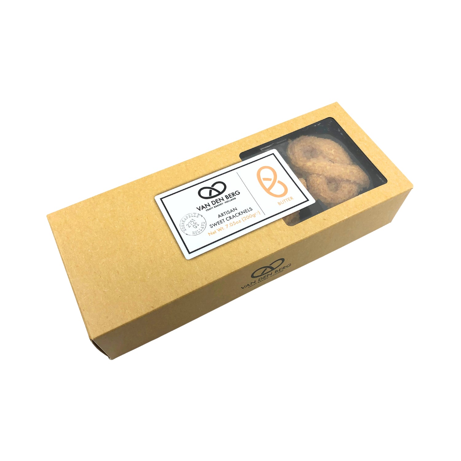 Van Den Berg Butter Krakelingen Cookies 7 oz box