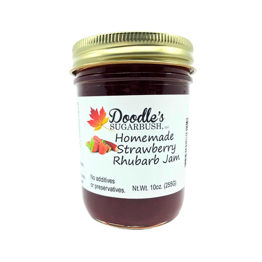 Doodles Strawberry/Rhubarb Jam 10 oz