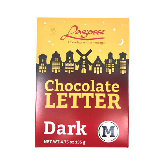 Lagosse Large Dark M Chocolate Letter 4.7oz
