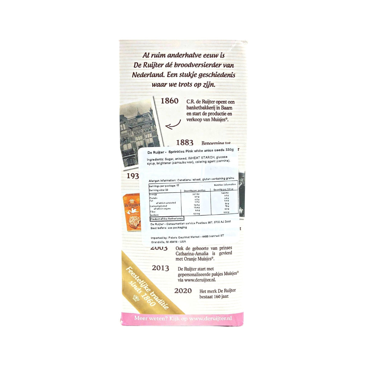 De Ruijter Pink and White Aniseed 11.64 oz