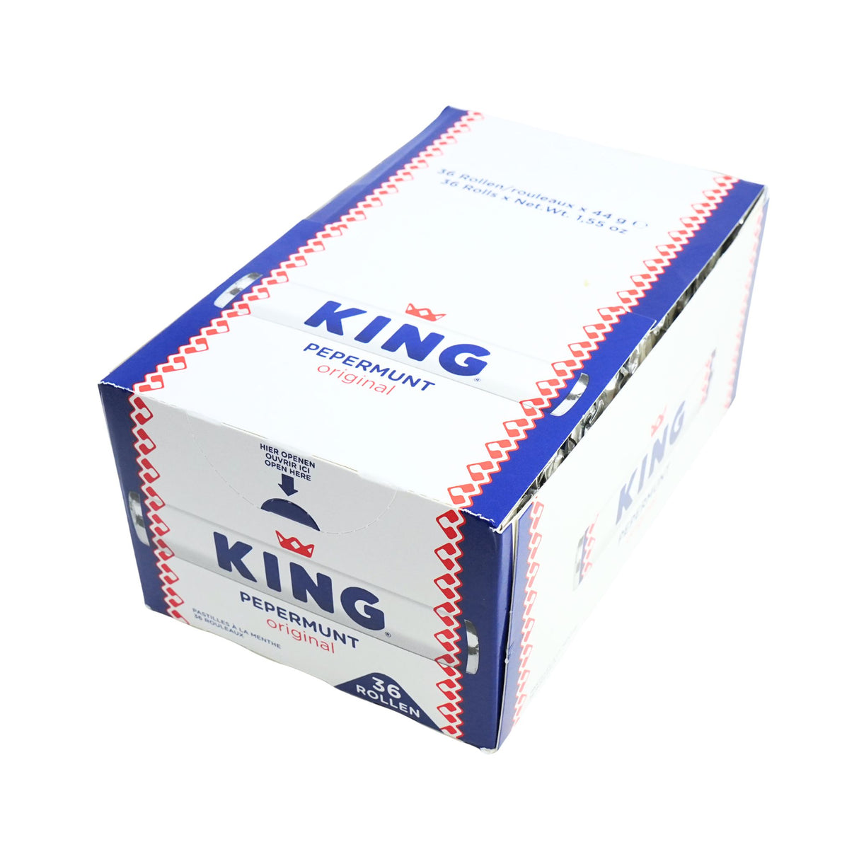 King Peppermint Rolls Box 36 ct