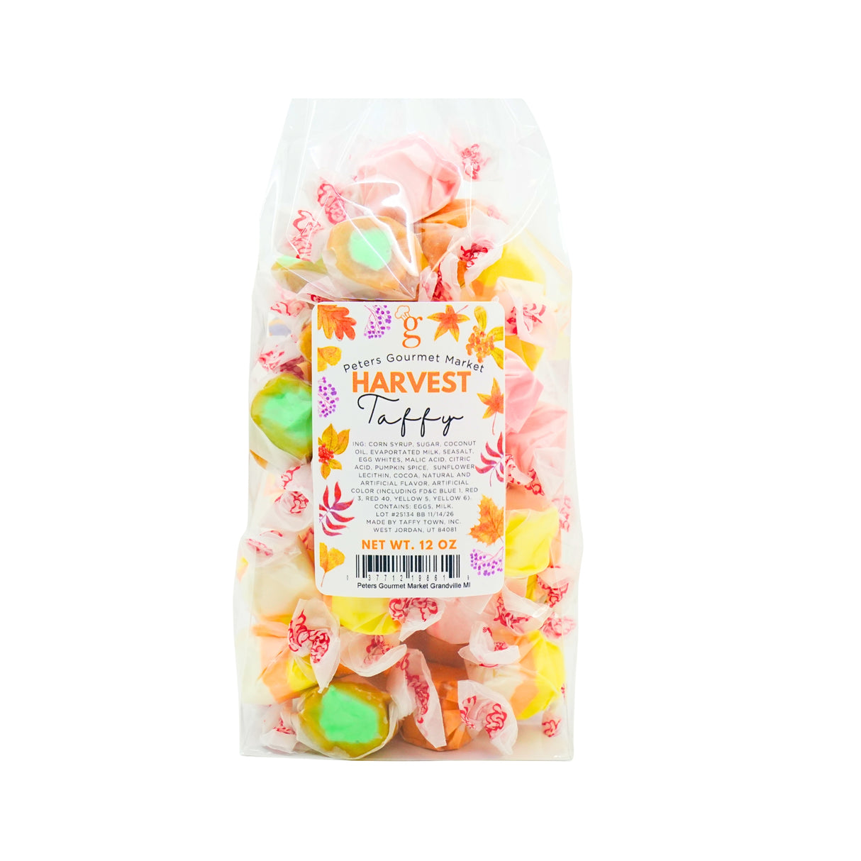 Peters Gourmet Market  Taffy Town Candy Corn Taffy 12 oz