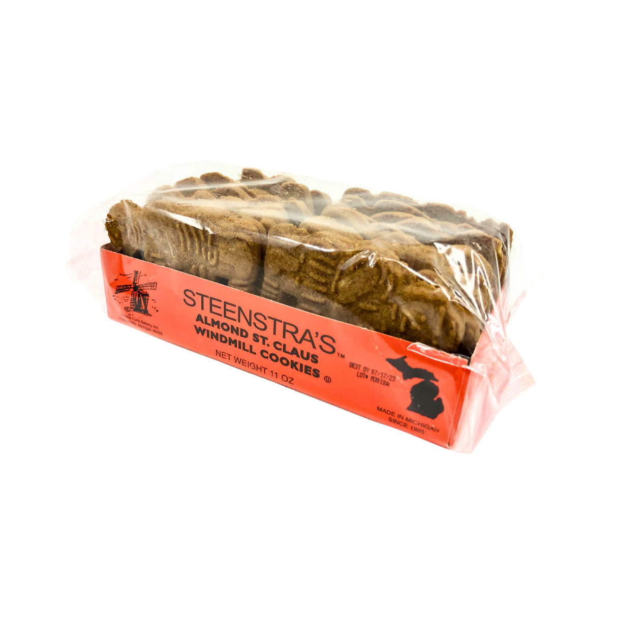Steenstra's Speculaas Almond Windmill Cookies 12 Pack Case