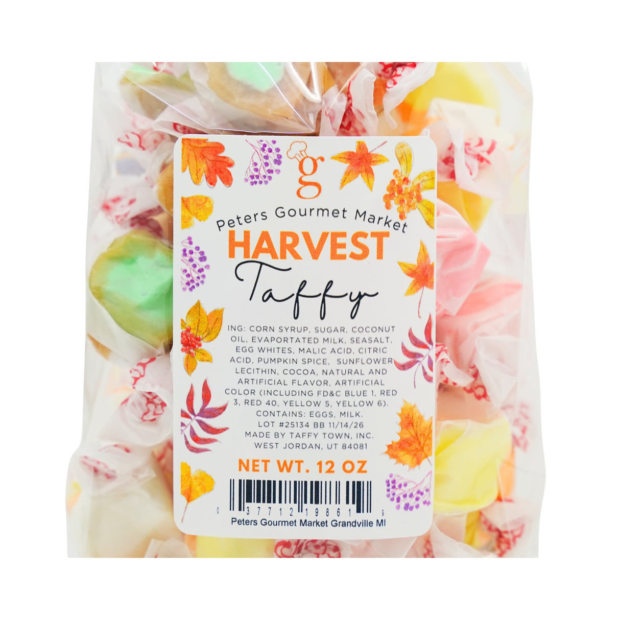 Peters Gourmet Market  Taffy Town Candy Corn Taffy 12 oz