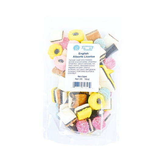 Dutch Hutch Allsorts English Licorice 1 lb by Gustafs