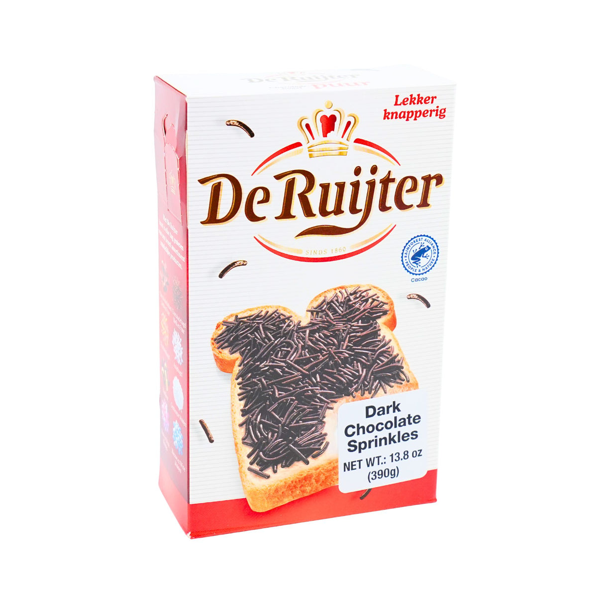De Ruijter Dark Chocolate Sprinkles Hagelslag 13.8 Ounce Box
