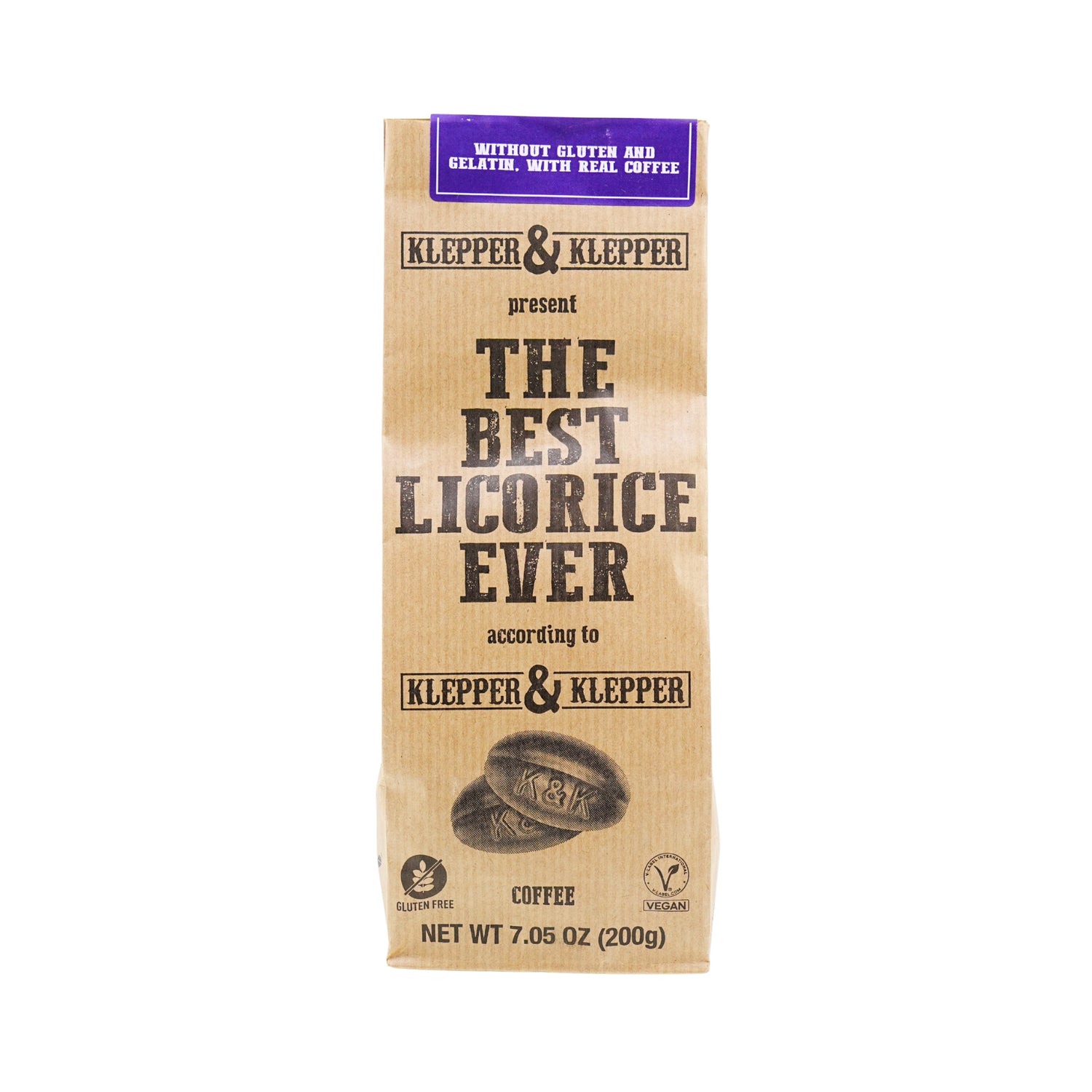 Klepper & Klepper Licorice With Real Coffee 7 oz bag