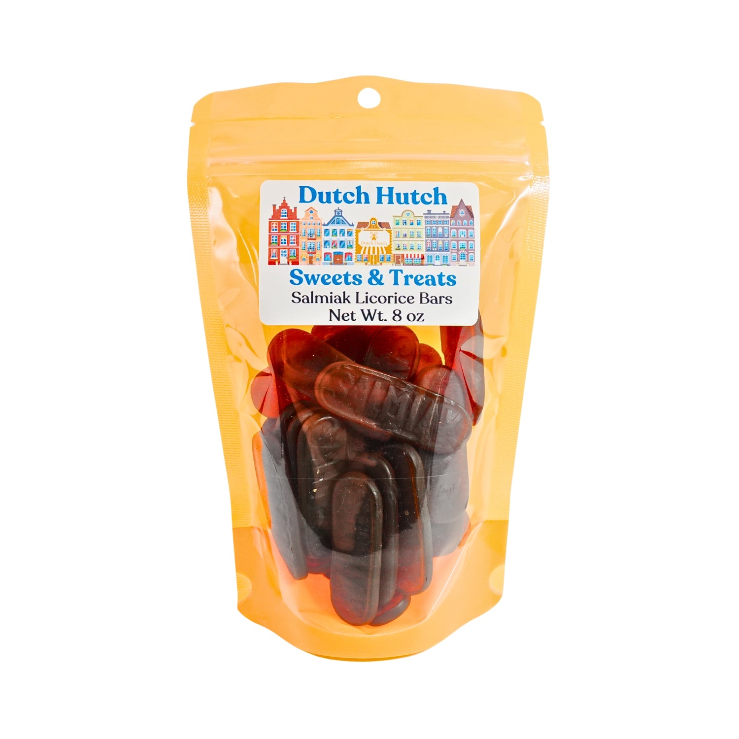 Dutch Hutch Salmiak Licorice  Bars 8 oz By Matthijs