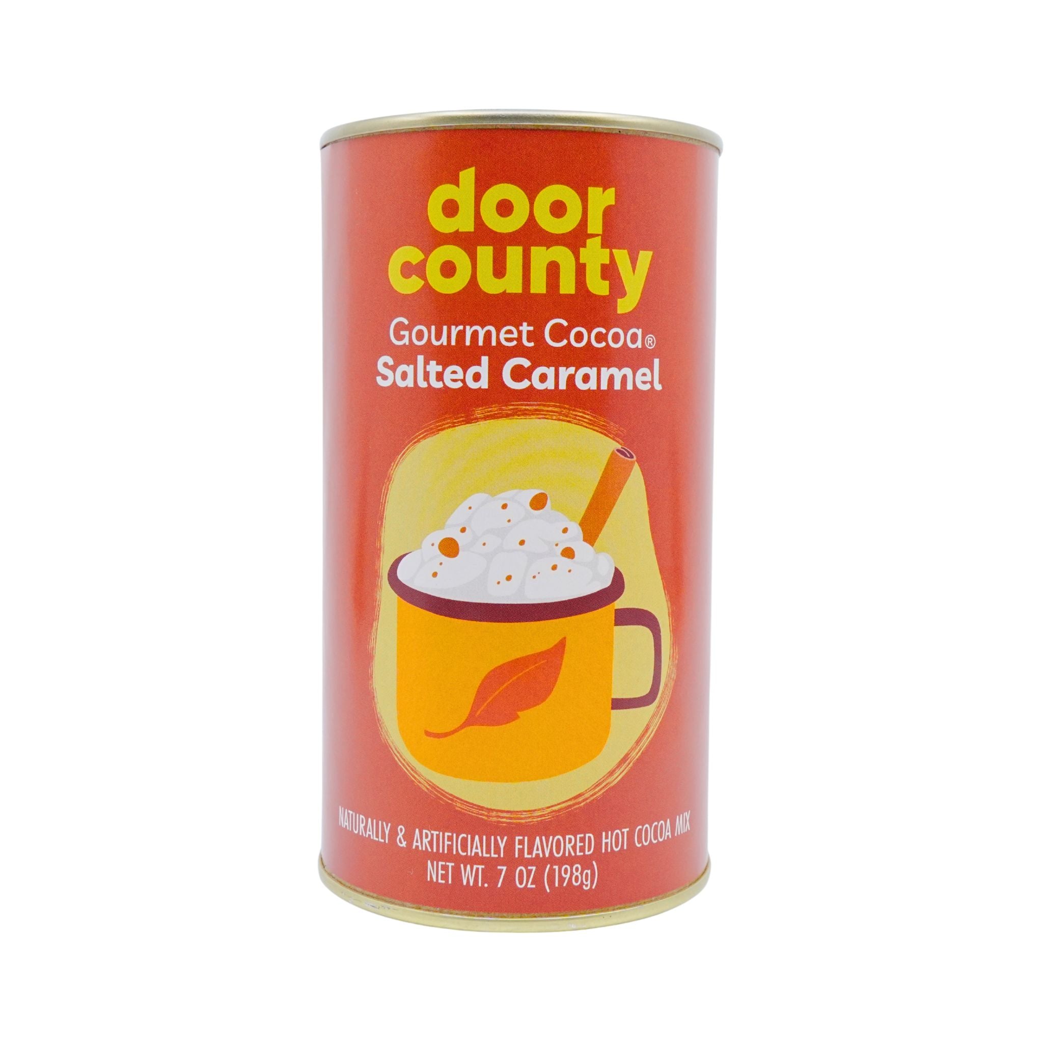 Door County Coffee Salted Caramel Truffle Hot Chocolate Canister 7