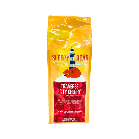 Sleepy Bear Traverse City Cherry Coffee Ground 16oz