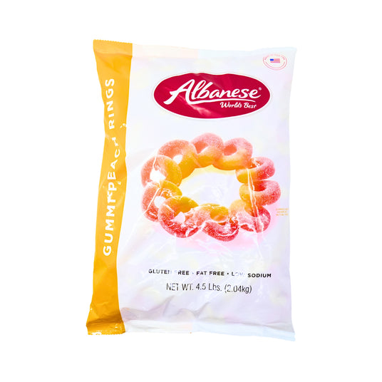 ALB Gummi Peach Rings 4.5 lb