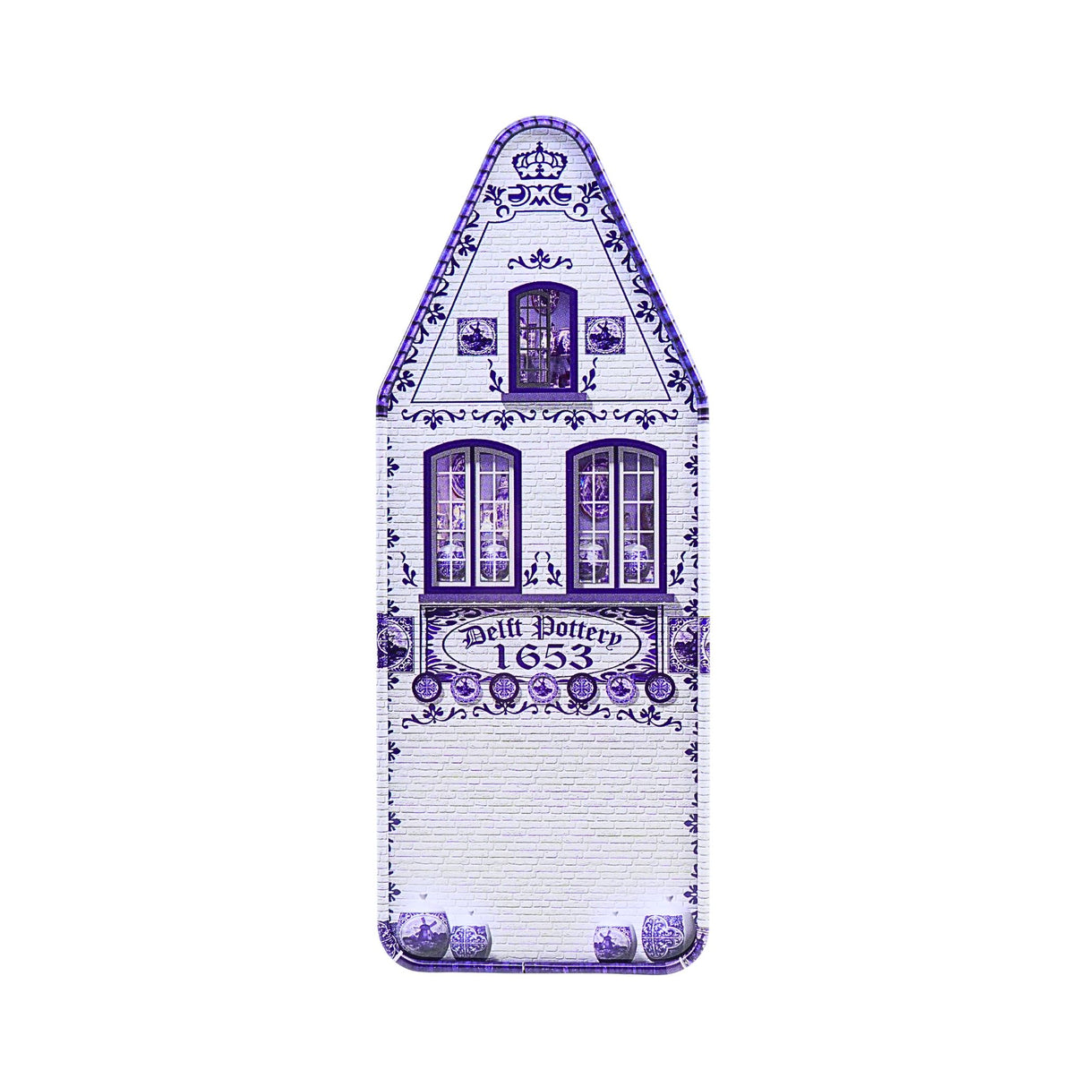 Delft Store House tin with 7oz Wilhelmina Peppermints