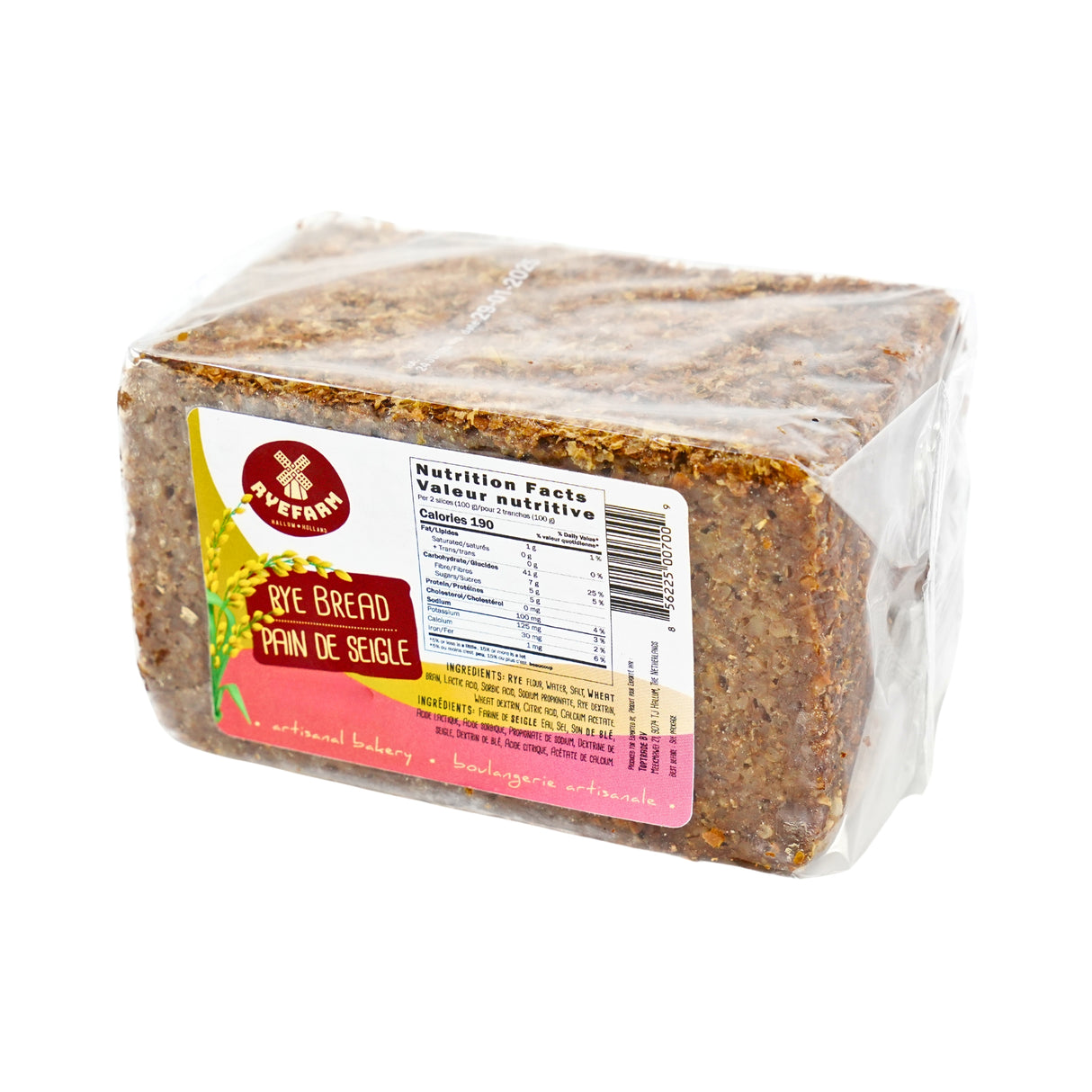 RyeFarm Dutch Rye Bread 17.6 oz (500g)