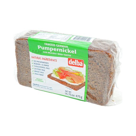 Delba Pumpernickel Bread 16oz