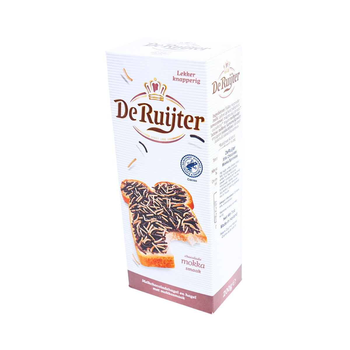 De Ruijter Chocolate Mokka Sprinkles Hagelslag 7 Ounce Box