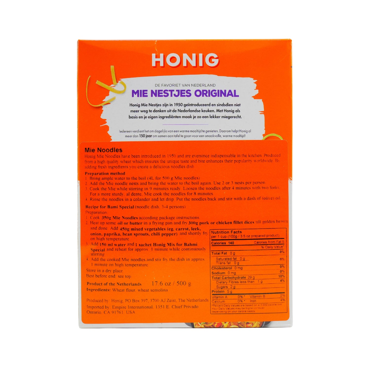 Honig Mie Noodles 17.6 oz Box