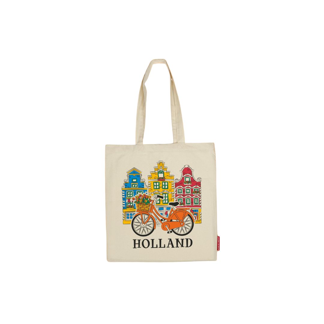 100% Cotton Happy Houses Holland Bag Shopping Bag