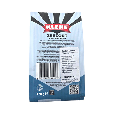 Klene Hard Salty Sea Salt Waterweken Licorice 5.9 oz