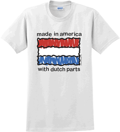 Dutch Parts T-Shirt Large White
