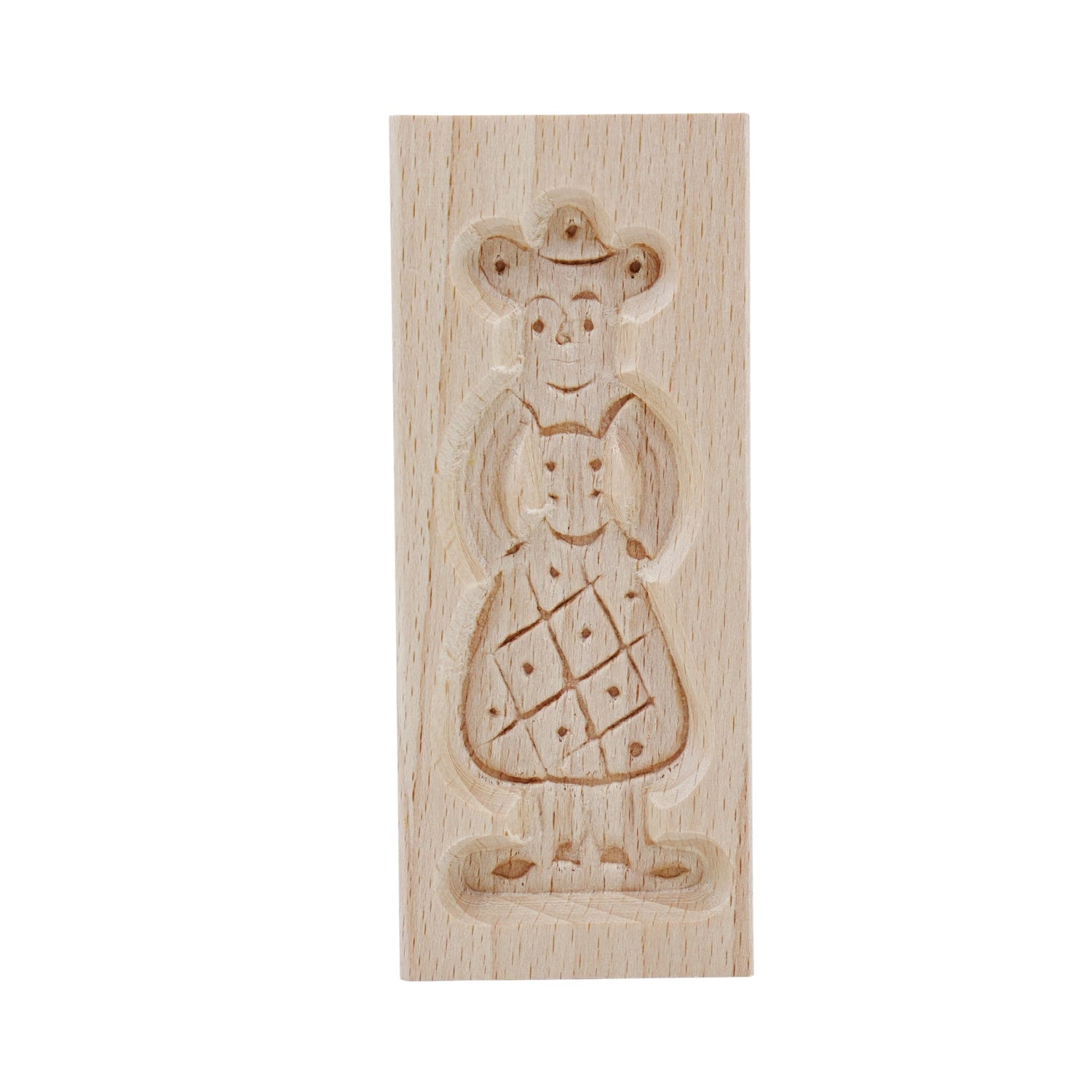 Wood Mills Cookie Mold Mini Girl 4.75 x 2 inches