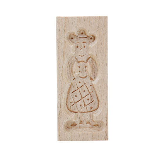 Wood Mills Cookie Mold Mini Girl 4.75 x 2 inches