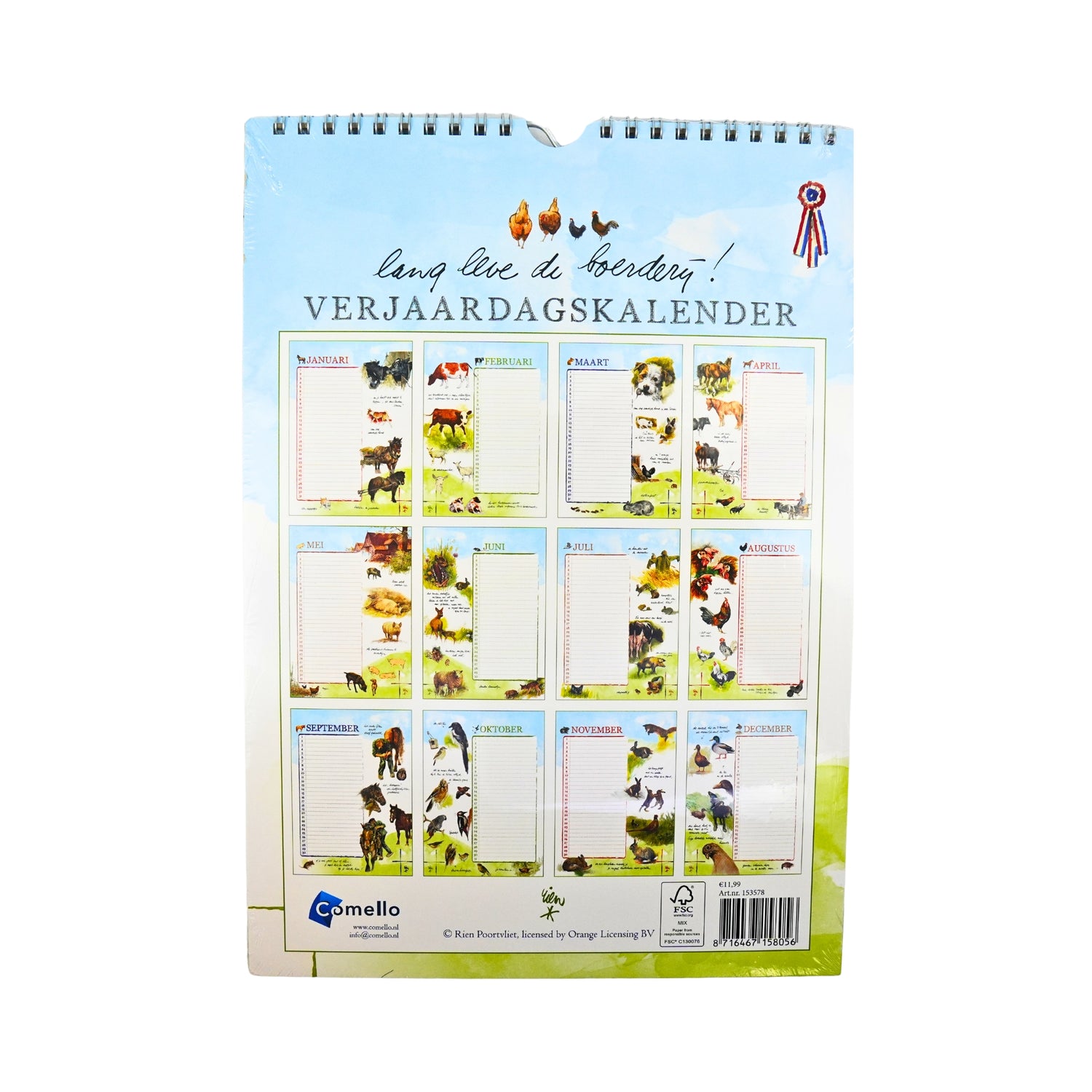 Rien Poortvliet Long Live the Farm Calendar