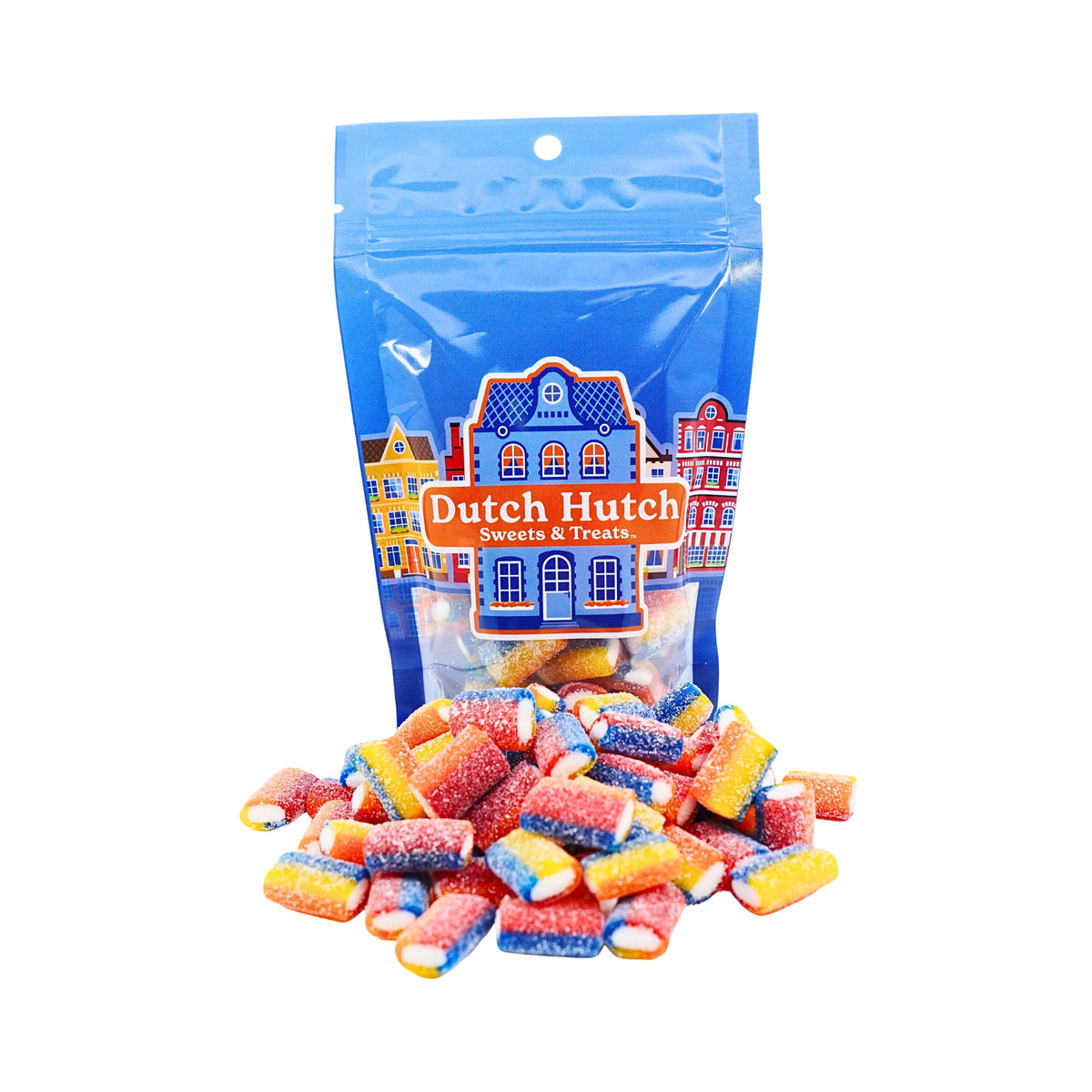 Dutch Hutch Sour Rainbow Sticks 8oz Bag