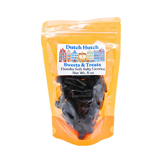 Dutch Hutch Salty Soft Licorice by Finnska 8 oz Bag