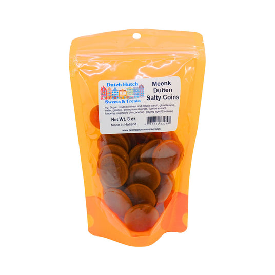 Dutch Hutch Meenk Brown Licorice Duiten (Coins) 8 oz