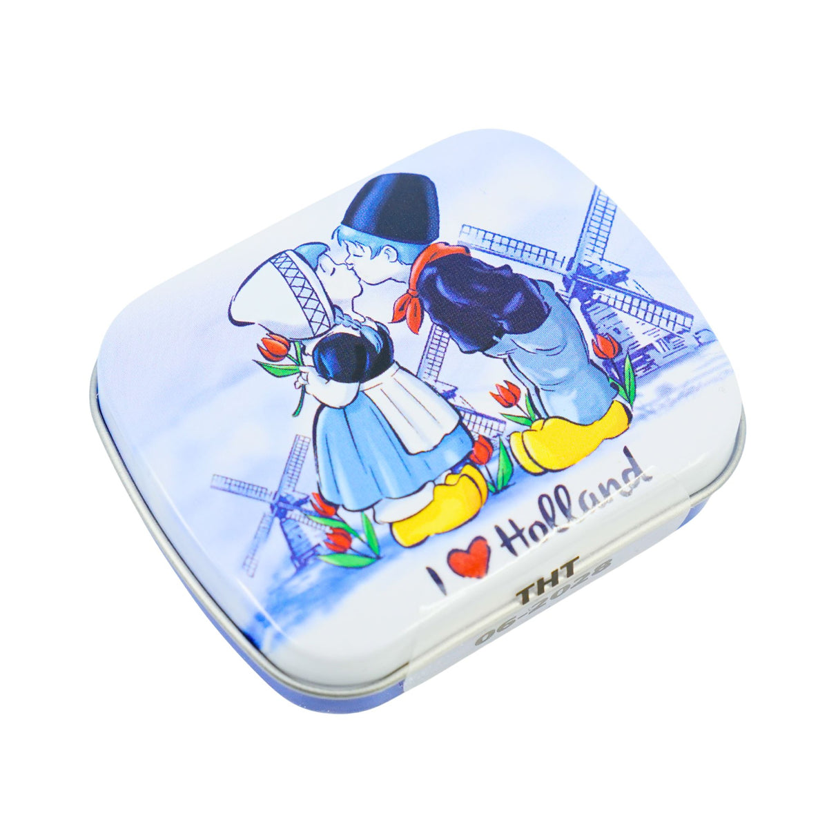 Kissing Couple Mini Tin with peppermints 1.75 oz