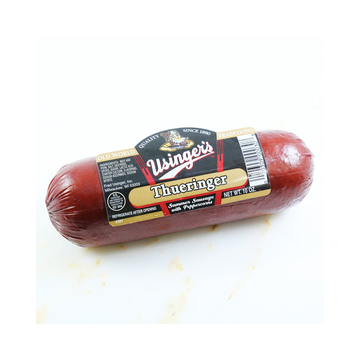 Usinger Thueringer Summer Sausage 10 Oz