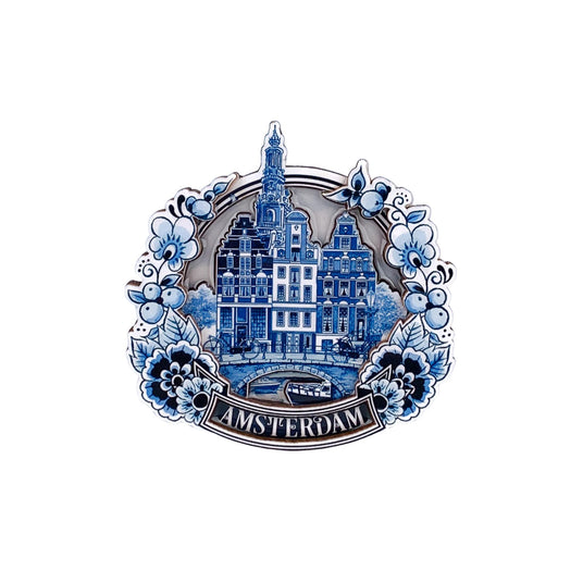 Magnet Round House Amsterdam Delft Blue