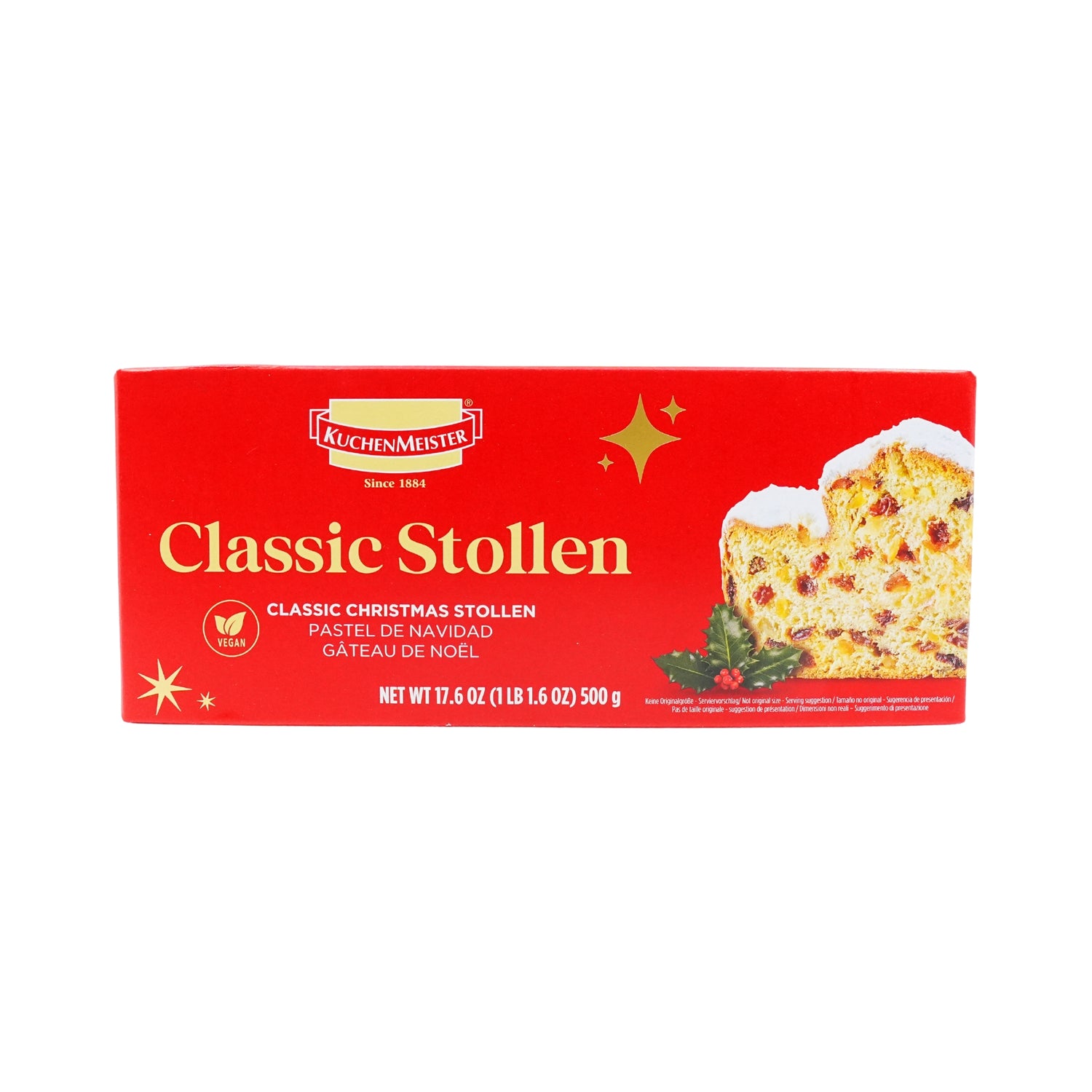 Kuchenmeister Classic ChristStollen 17.6 oz gift boxed