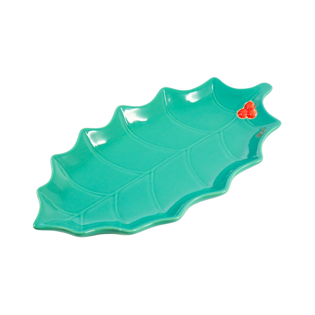 Now Designs Holly Leaf Shaped Candy / Serving Dish
