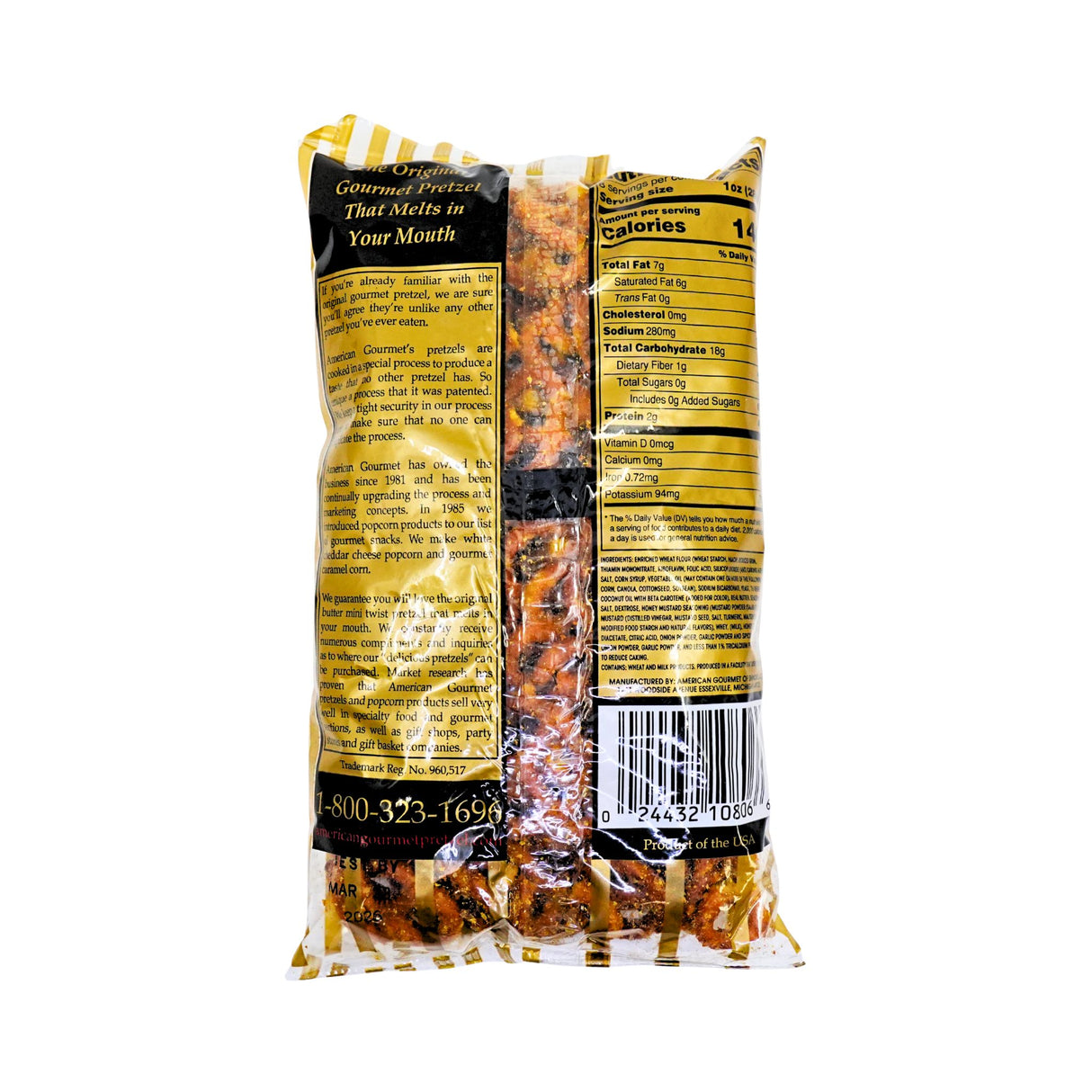 American Gourmet Honey Mustard Mini Twists 8oz