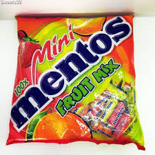 Mini Mentos mixed fruit flavors 7.1 oz bag