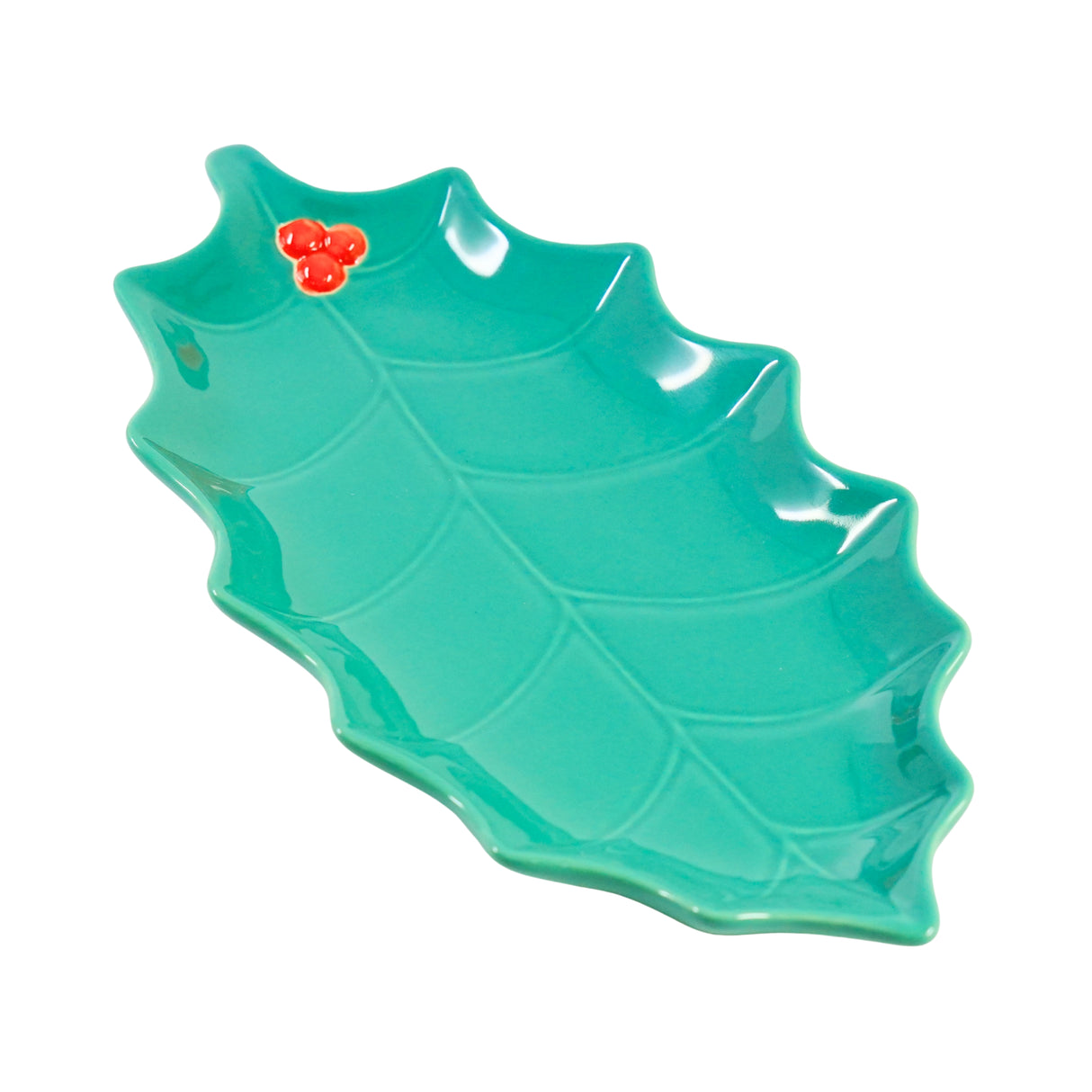 Now Designs Holly Leaf Shaped Candy / Serving Dish