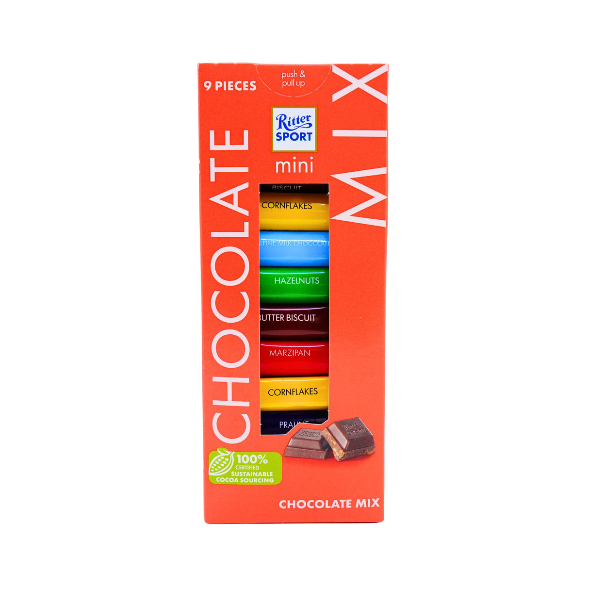 Ritter Sport Mini Chocolate Bar 9 Piece Mix Pack