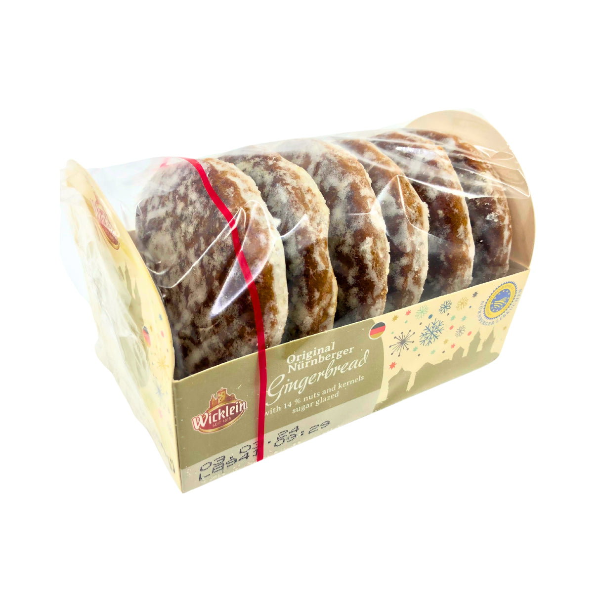 Wicklein Soft Glazed Gingerbread (Lebkuchen) 14% Nuts 7.05oz