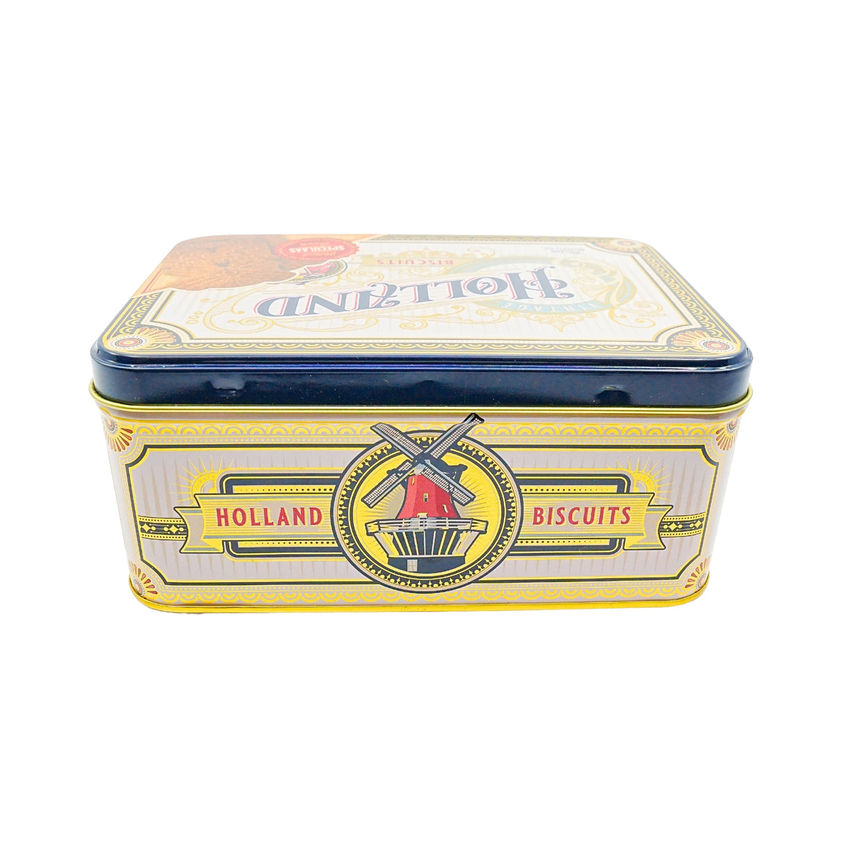 Square Tin with Holland w/ DeRuijter Speculaas Cookies