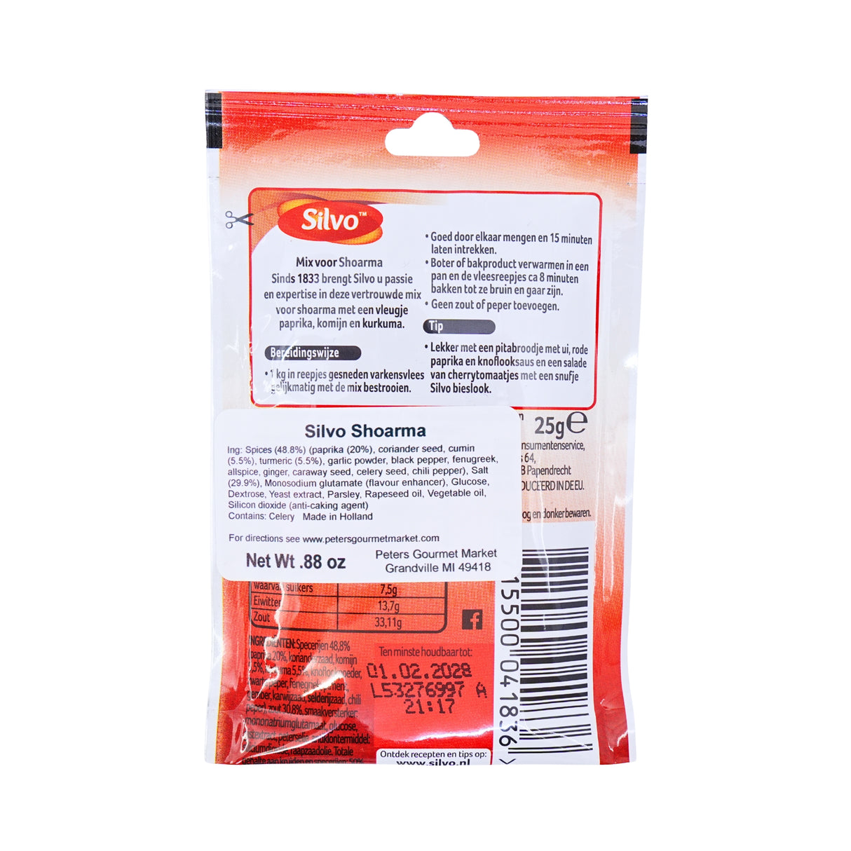 Silvo Shoarma Mix 25 gram