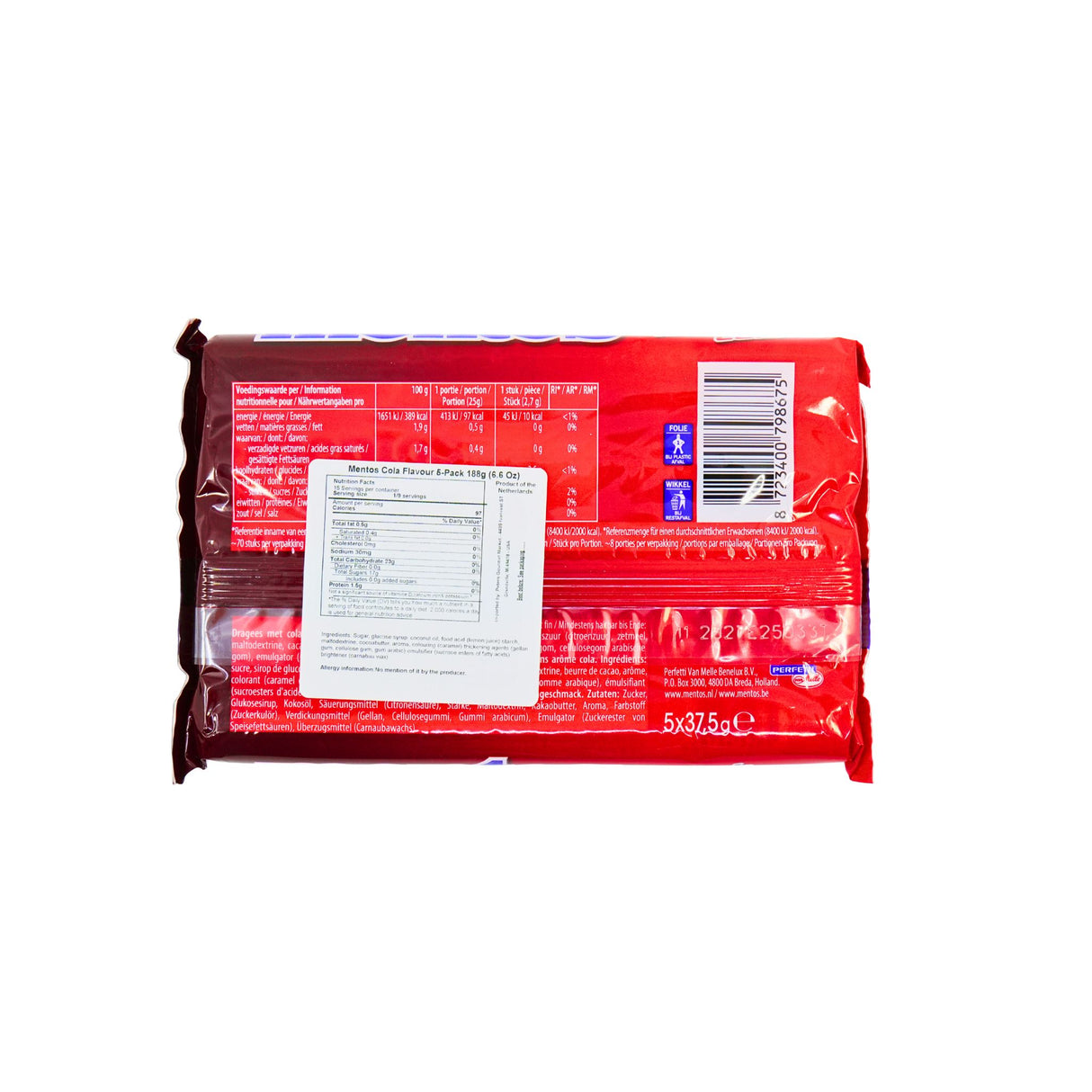 Mentos Cola 5 roll pack