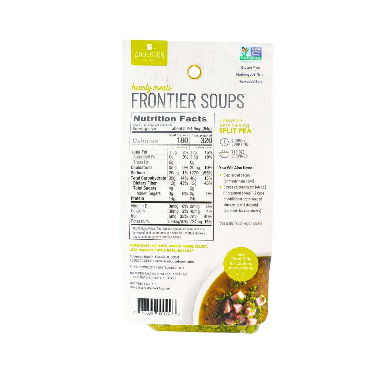 Frontier Soups Nebraska Barn Raising Split Pea Soup mix