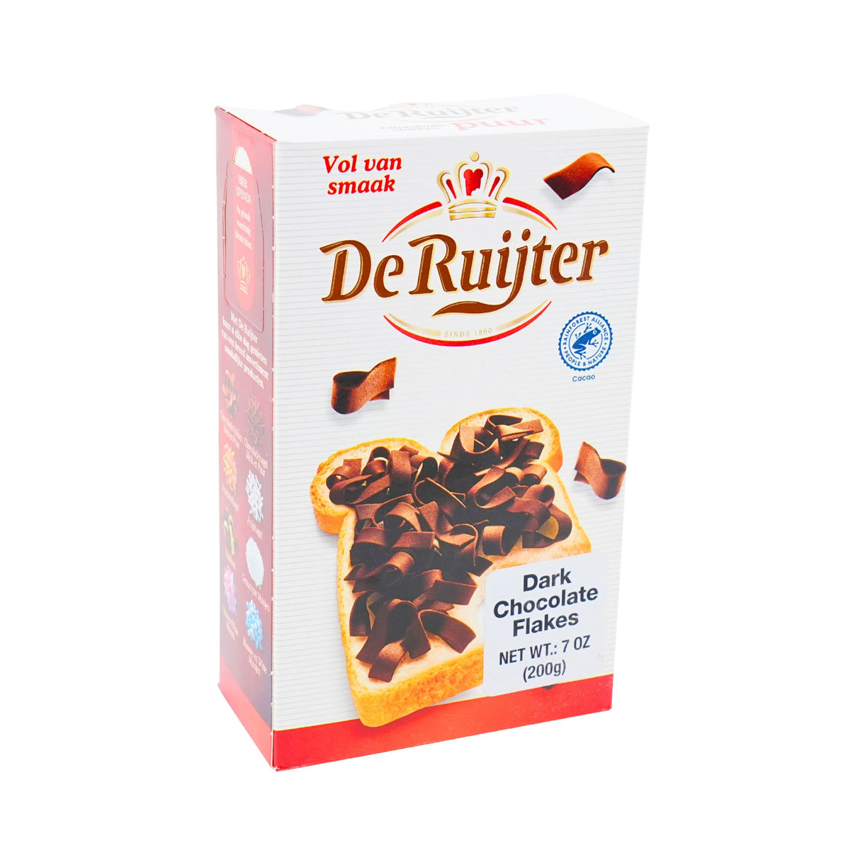 De Ruijter Dark Chocolate Flakes 7oz Box